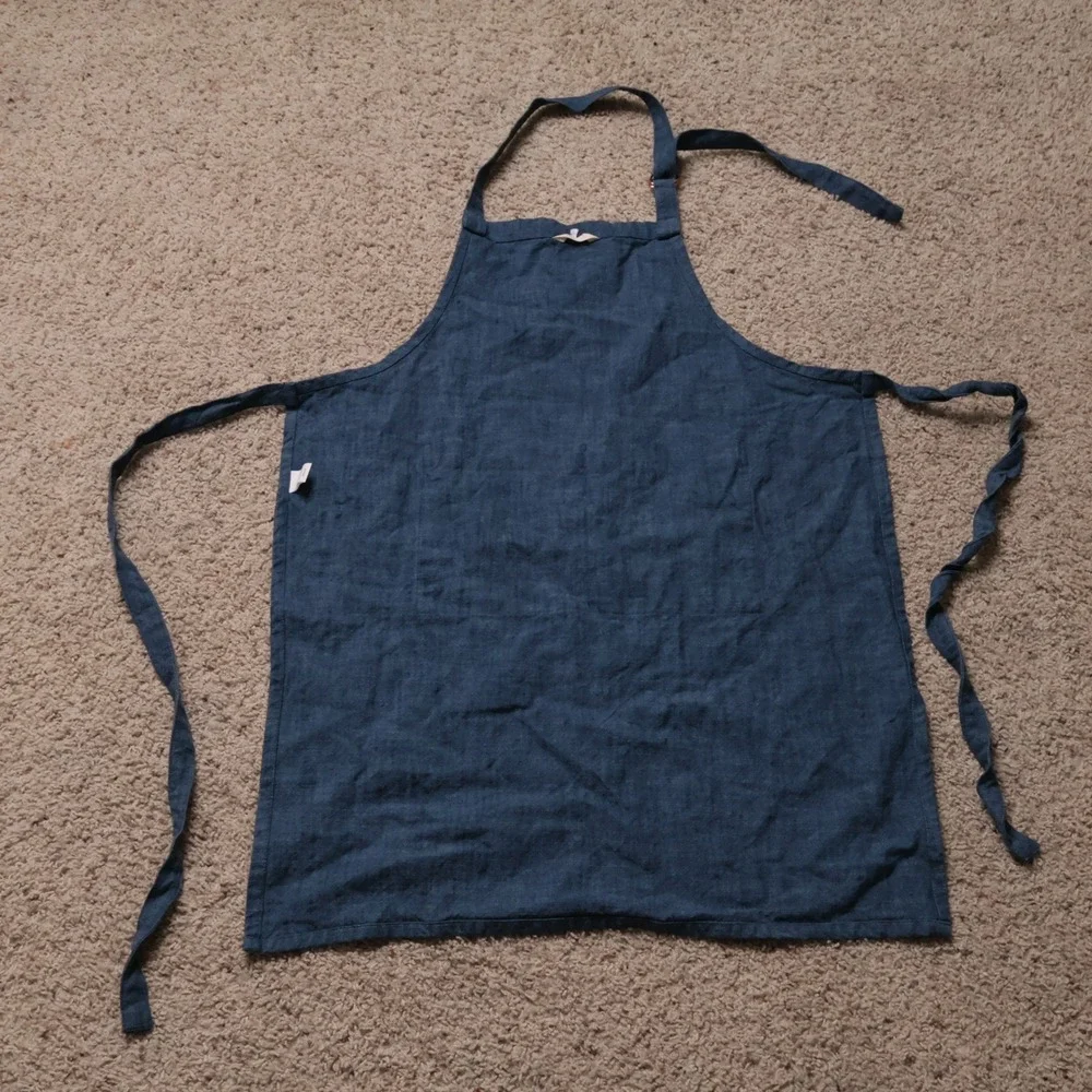 Hearth & Hand with Magnolia Blue 100% Cotton Apron with Front Pocket Q3/21